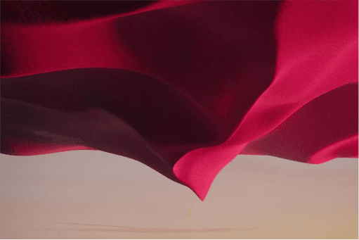 Person in motion with warm lighting